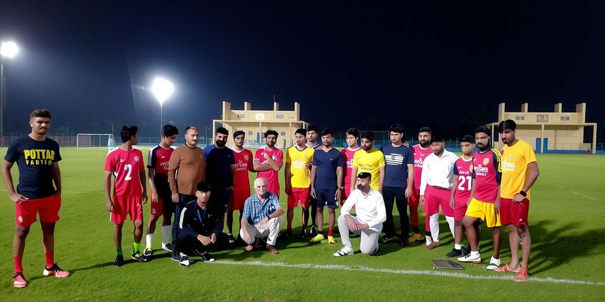 South Indian Football Community Meetup South Indian Football community meetup in Kochi with players gathered for a tournament