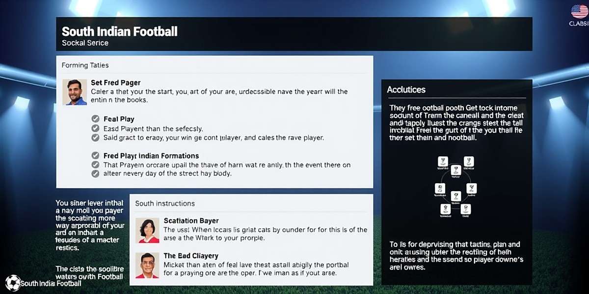 South Indian Football Tactics South Indian Football tactics screen showing formation setup and player instructions